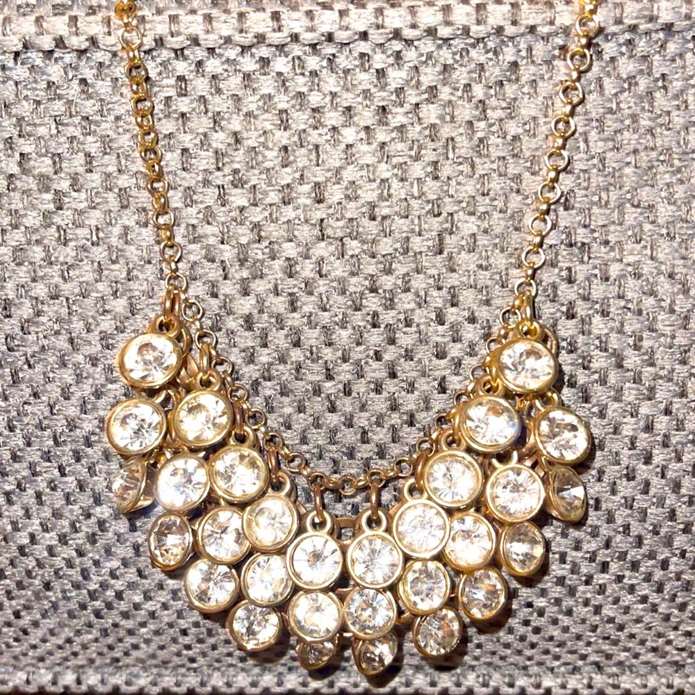 Gold statement necklace